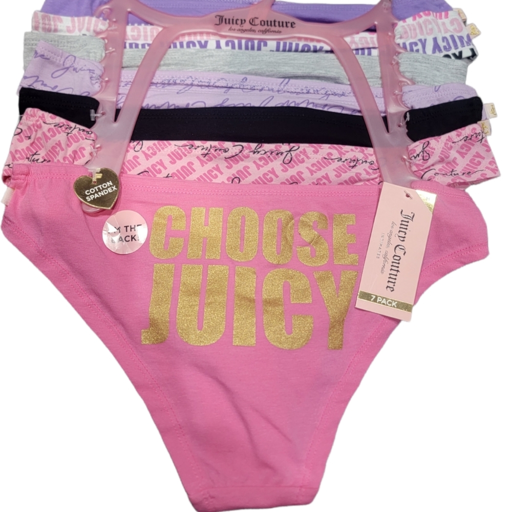 Juicy Couture 7 pair of cheekini panties - Picture 8 of 16